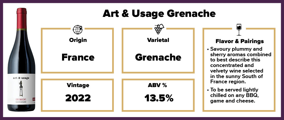 Art & Usage Grenache 2022