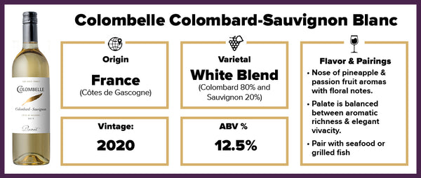 Colombelle Colombard Suavignon Blanc 2020 – Splash Wines