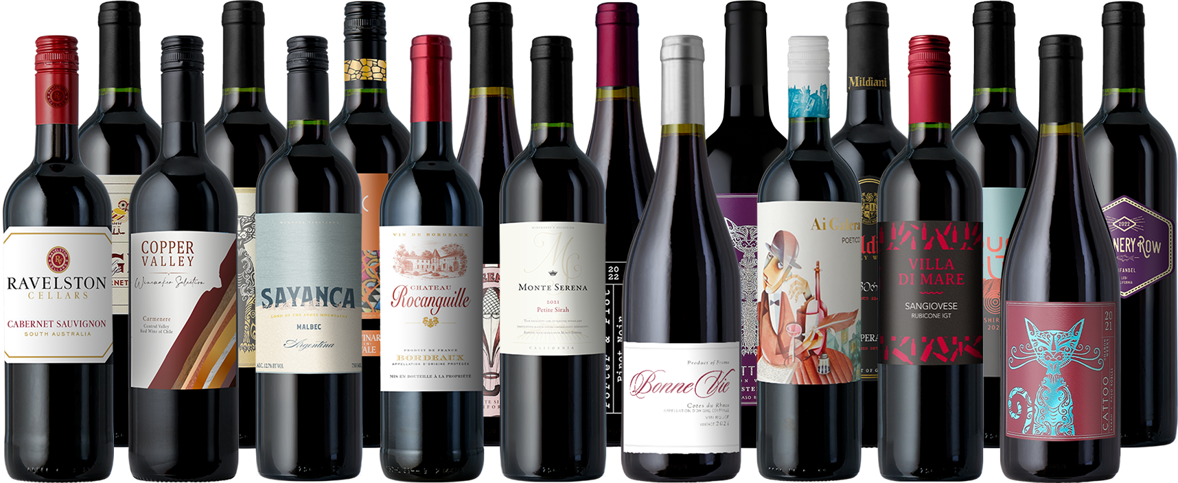The Winter Premium Red Wine Sampler 18-Pack – Splash Wines