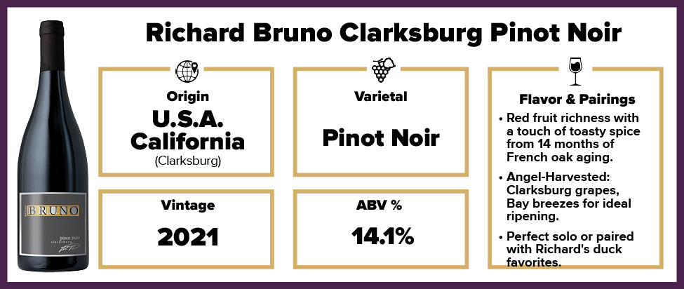 Richard Bruno Clarksburg Pinot Noir 2021