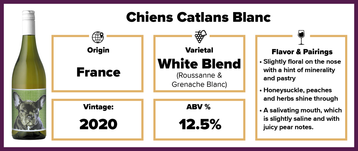 Chiens Catlans Blanc 2020