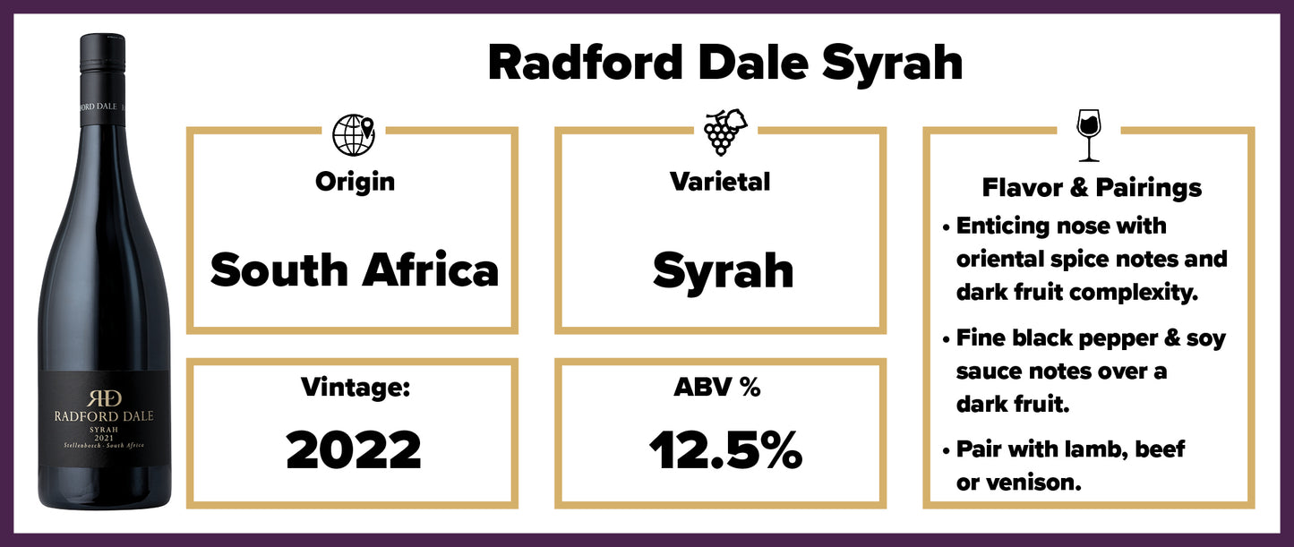 Radford Dale Syrah 2022