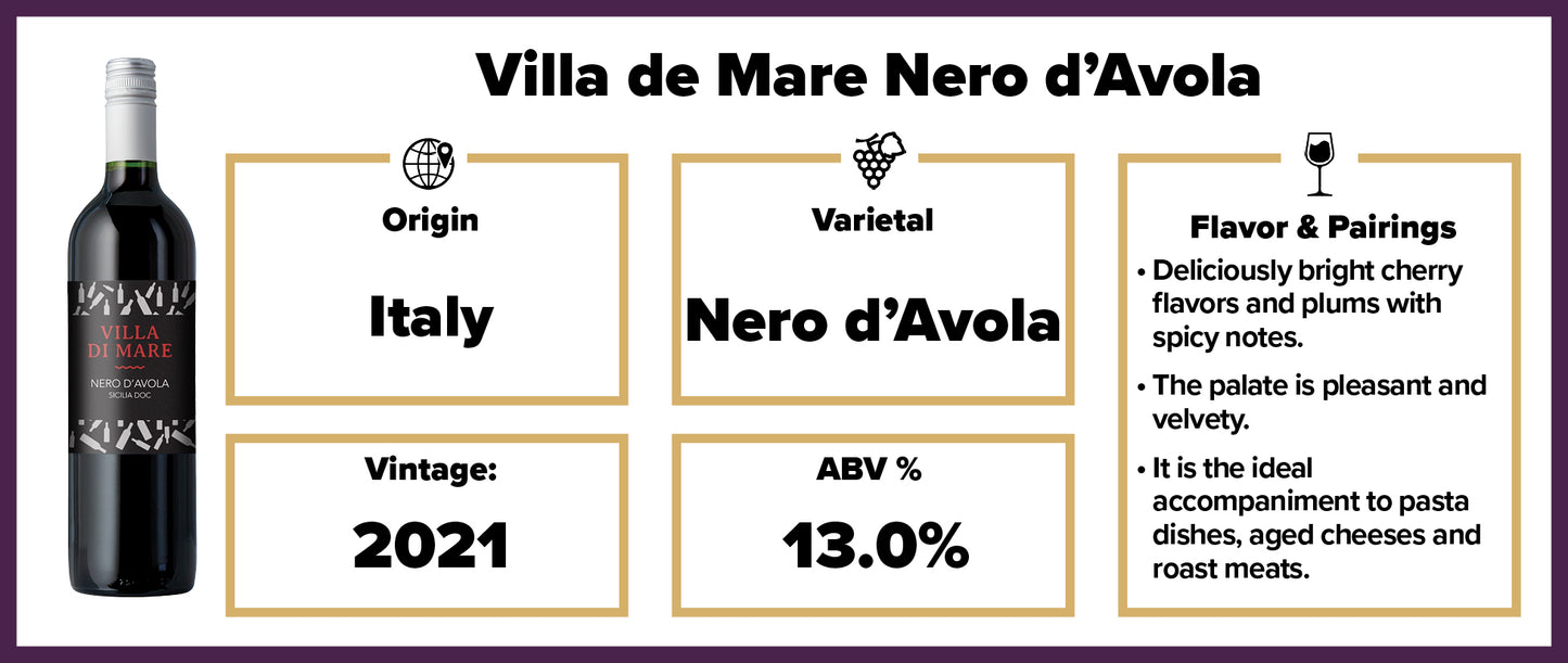 Villa di Mare Sicilia Nero d'Avola 2021