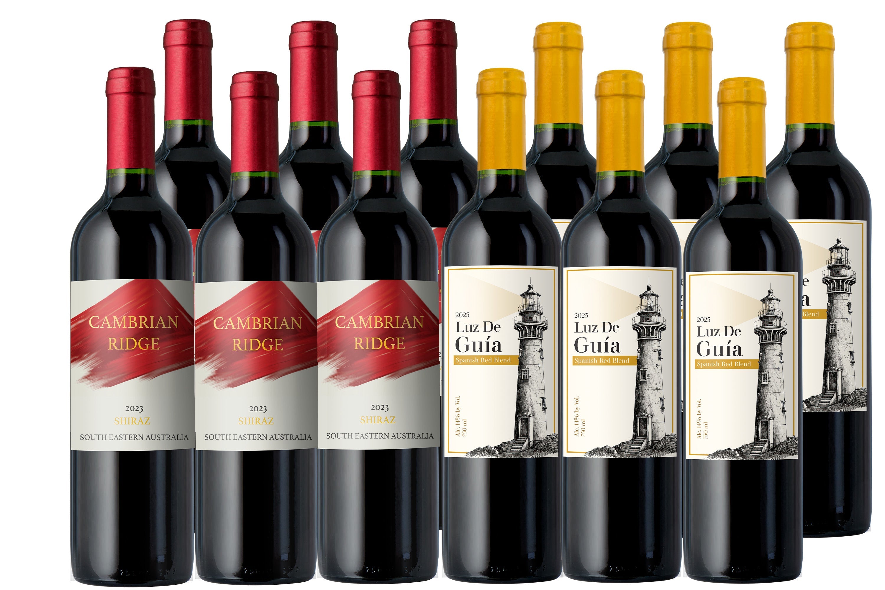 Vino Voyage Wines of the World 12 Bottle Wine Set All Red