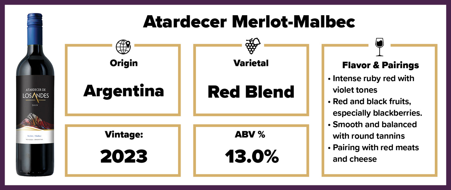 Atardecer Merlot-Malbec 2023