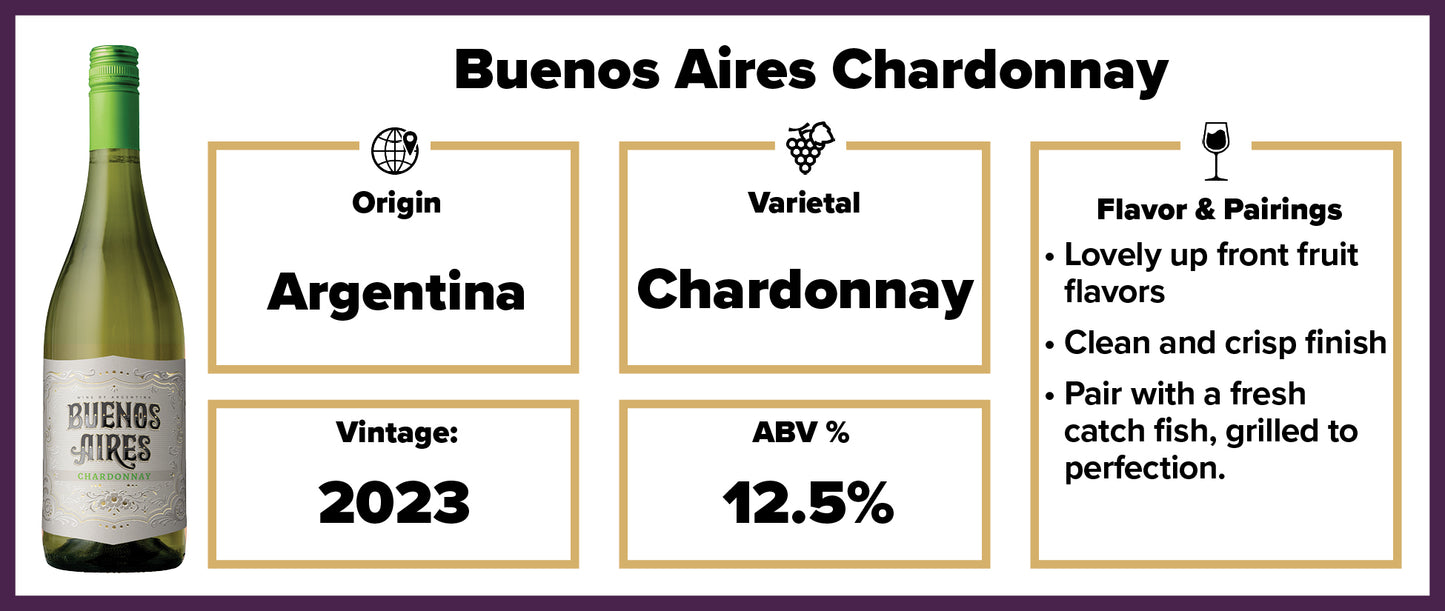 Buenos Aires Chardonnay 2023*