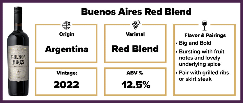 $6.99 Buenos Aires Red Blend 2022
