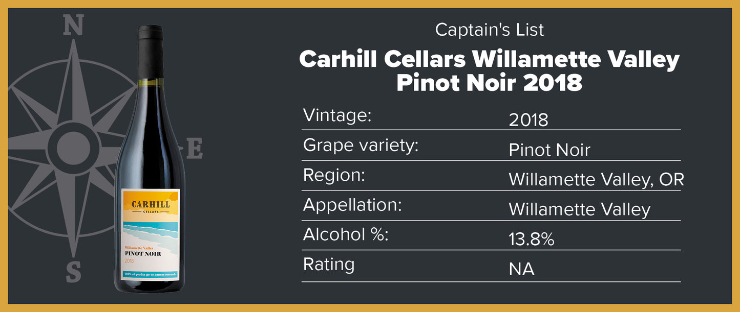 Carhill Cellars Willamette Valley Pinot Noir 2018