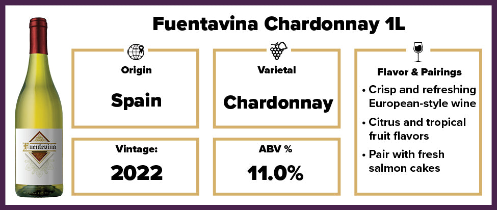 Fuentavina Chardonnay 1L 2022