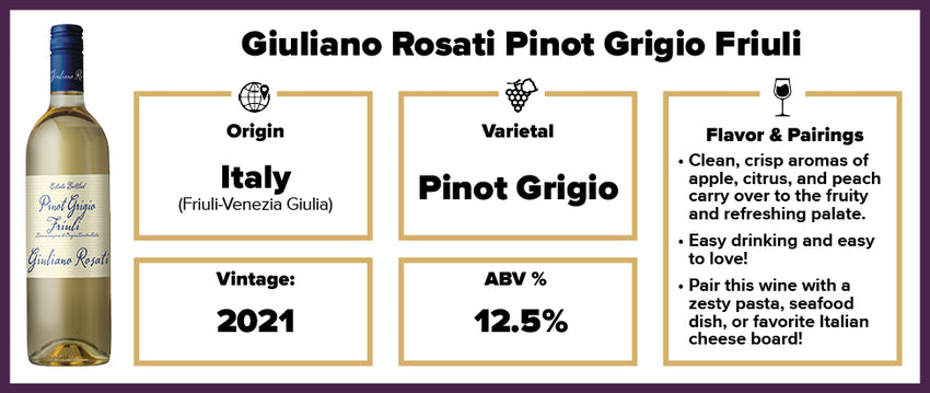 Giuliano Rosati Pinot Grigio Friuli 2021