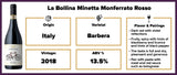 La Bollina "Minetta" Monferrato DOC 2018