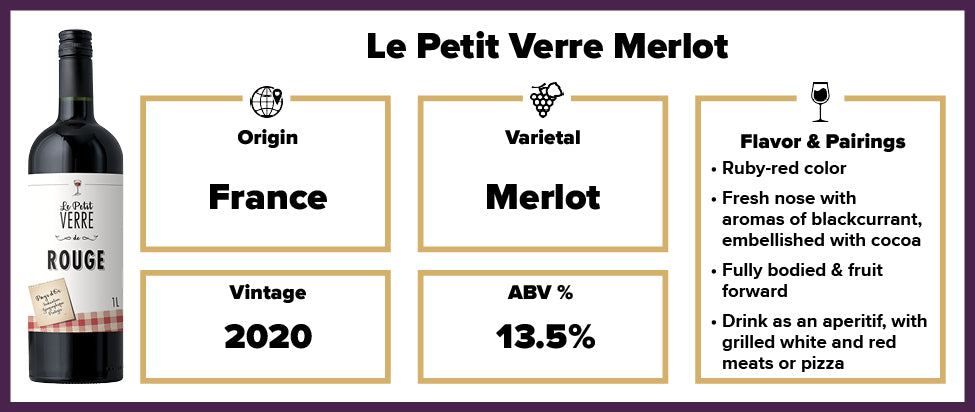 Le Petit Verre Merlot 2020 - 1L