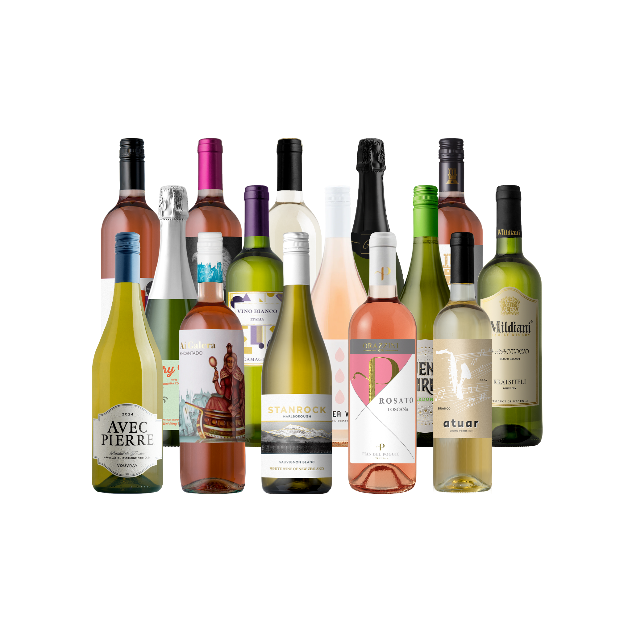 Splash -Patio Sippers White & Rose 15-Pack - 15-Bottle - White