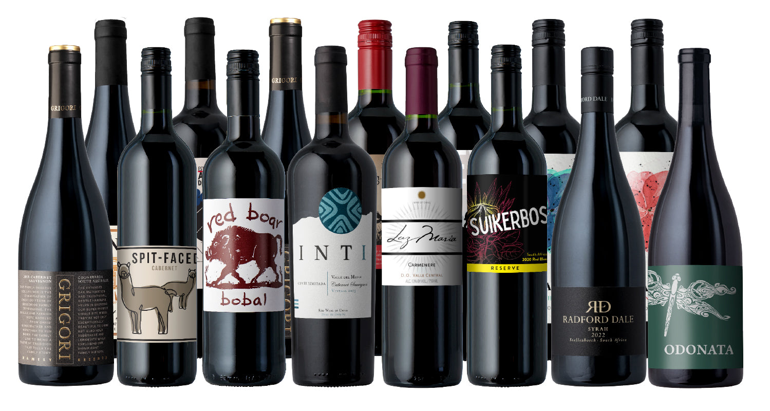 150 Cases Only: Closeout Premium Reds 15-Pack!