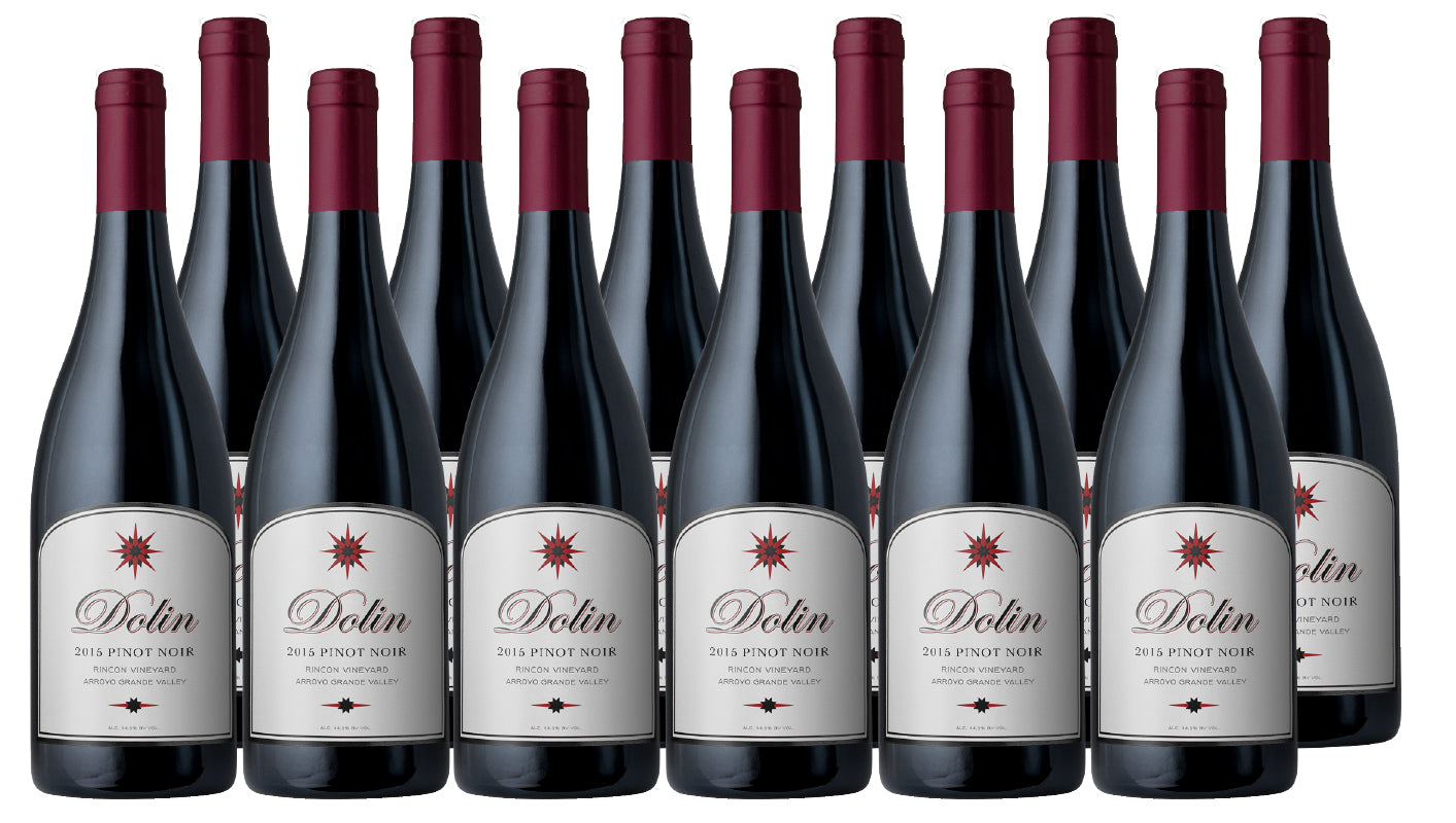100 CASES AVAILABLE:  BUY 4, GET 8 FREE 2015 Dolin Rincon Vineyard Pinot Noir