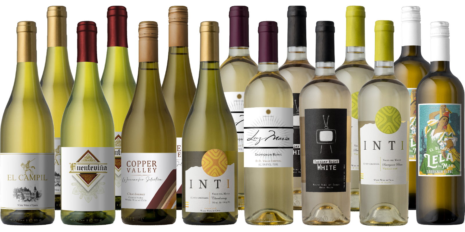 Chardonnays & Sauv Blancs 15-Pack