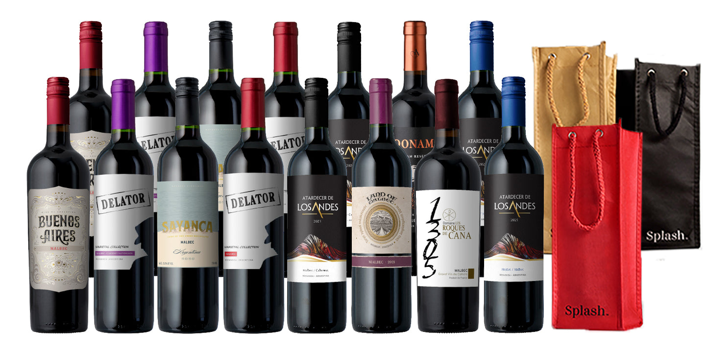 Groupon Malbec 15-Pack with 3 Gift Bags