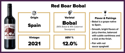 $6.99 Red Boar Bobal 2021