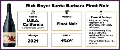 Rick Boyer Santa Barbara Pinot Noir 2021