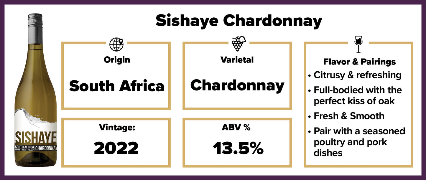$6.99 Sishaye Chardonnay 2022