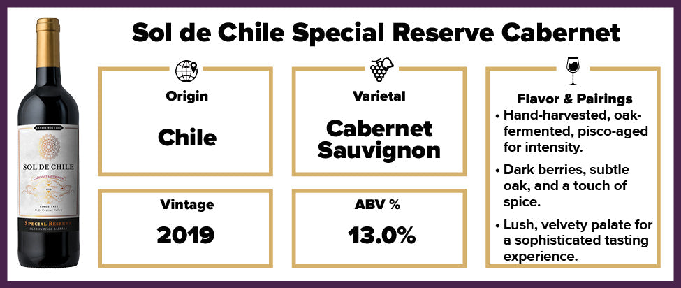 Sol de Chile Special Reserve Cabernet*