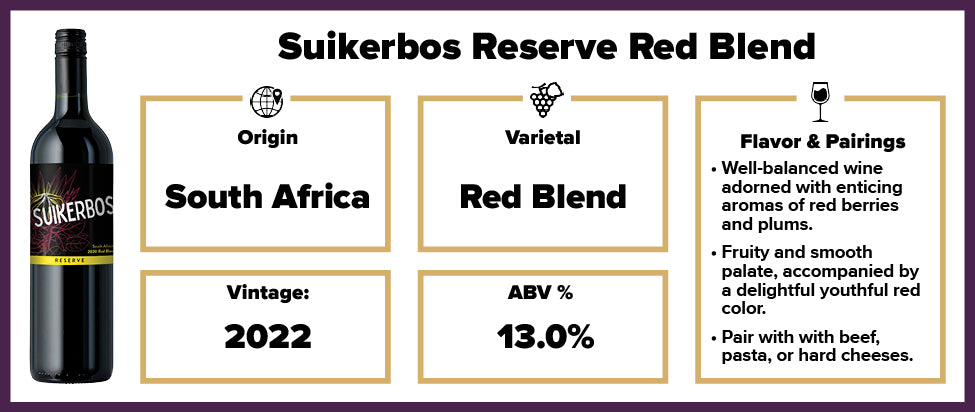 Suikerbos Reserve Red Blend 2022