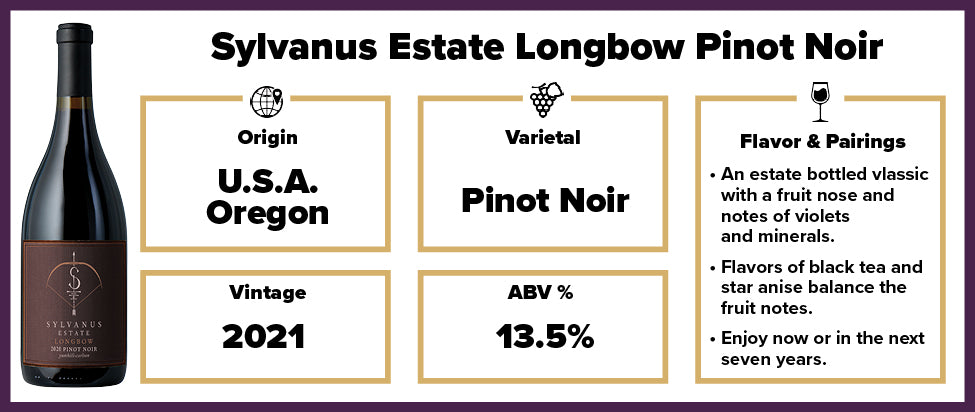 Sylvanus Estate Longbow Pinot Noir 2021
