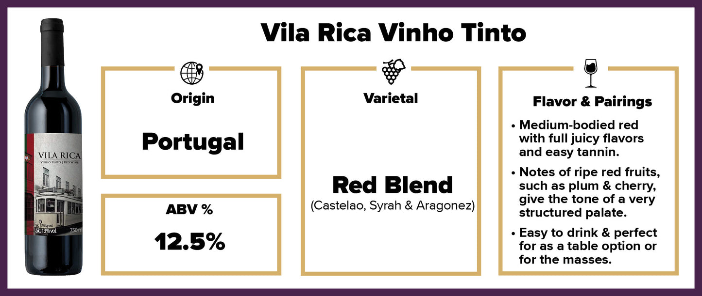 $6.99 Vila Rica Vinho Tinto