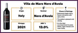 $7.99 Villa de Mare Sicilia Nero d'Avola 2021