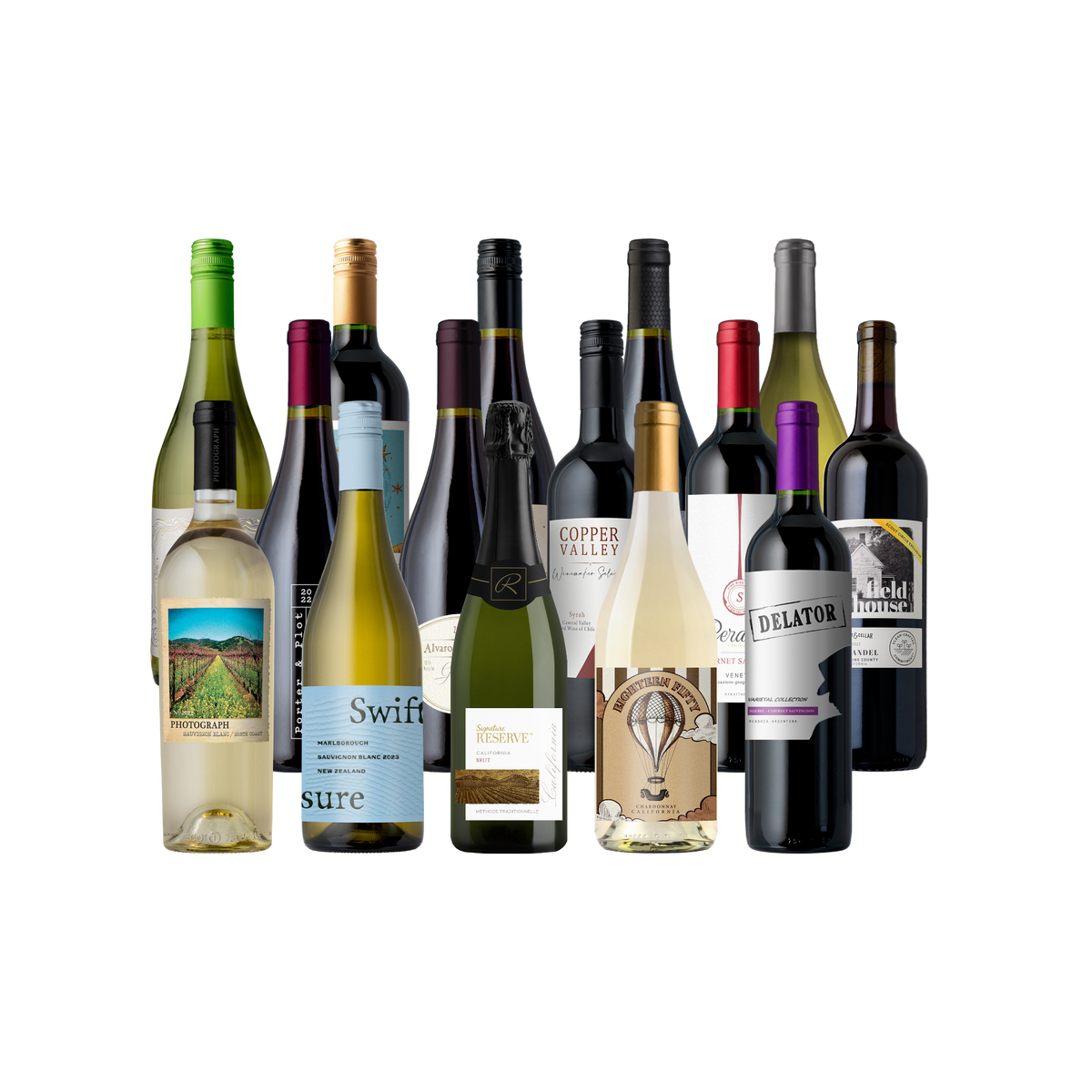 Splash -Fall's Most Popular Grapes 15-Pack - 15-Bottle - Mixed