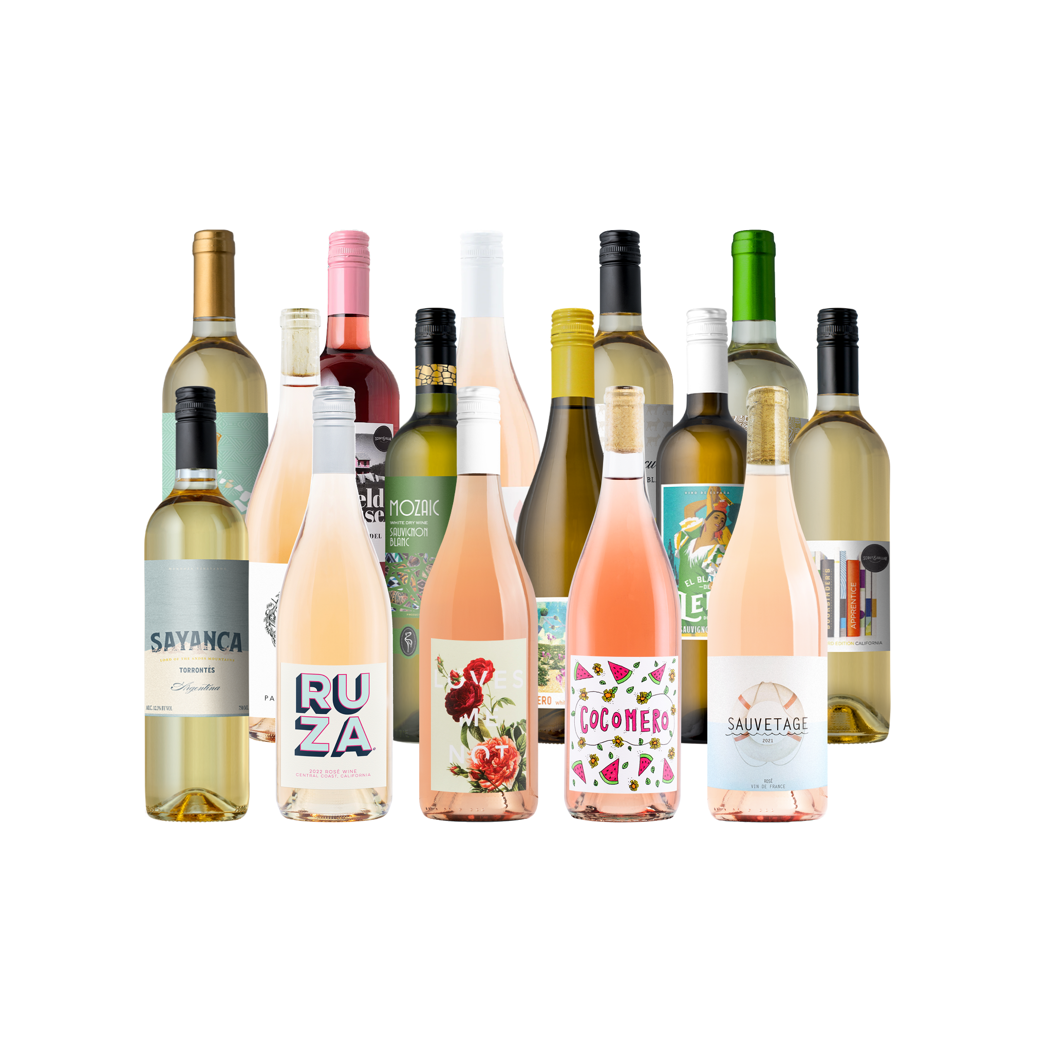 Pre-Memorial Day White & Rose 15-Pack
