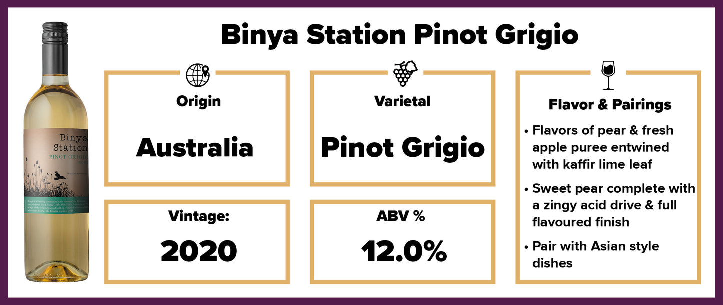 Binya Station Pinot Grigio 2019