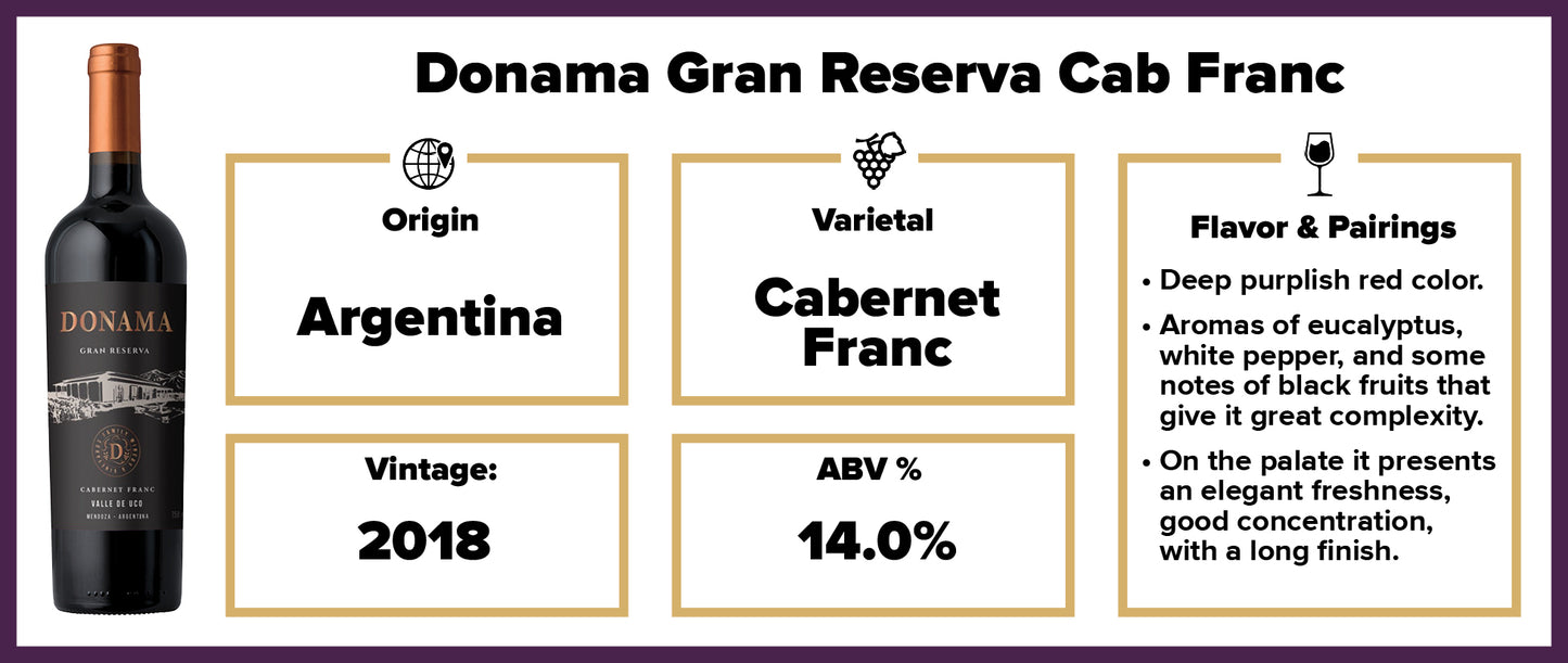 Donama Gran Reserva Cab Franc 2018