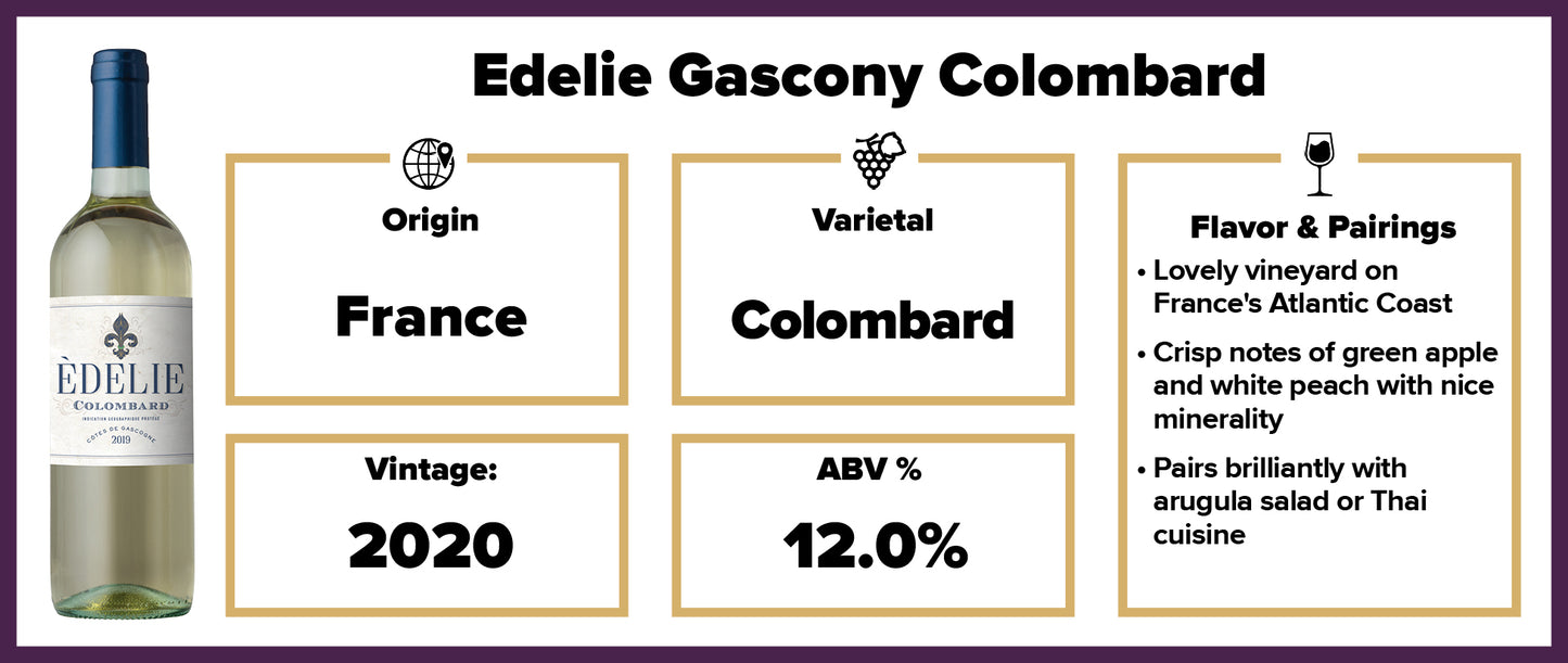 Edelie Gascony Colombard 2020