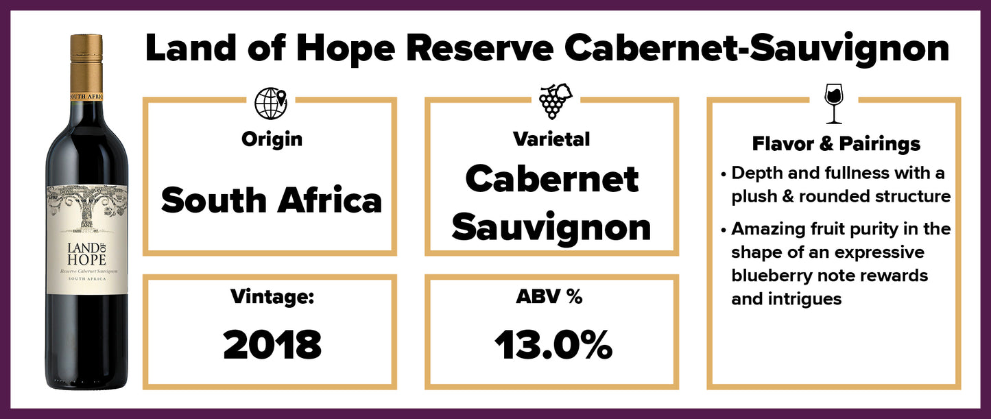 Land of Hope Reserve Cabernet 2018