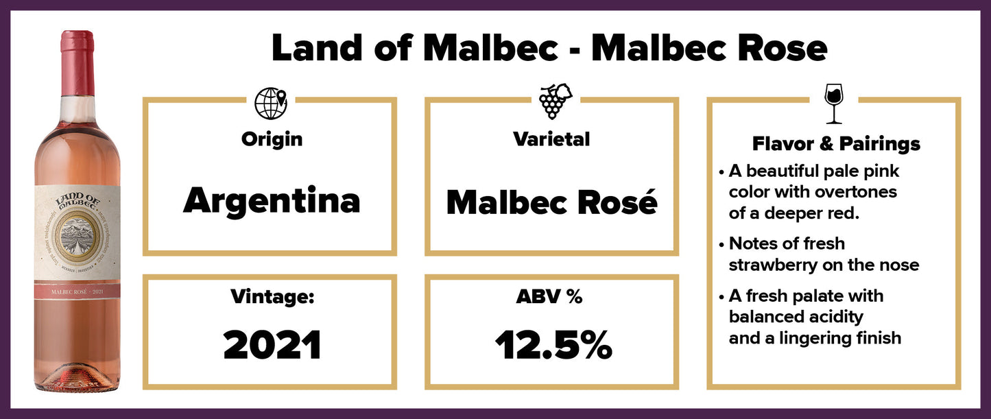Land of Malbec - Malbec Rose 2021