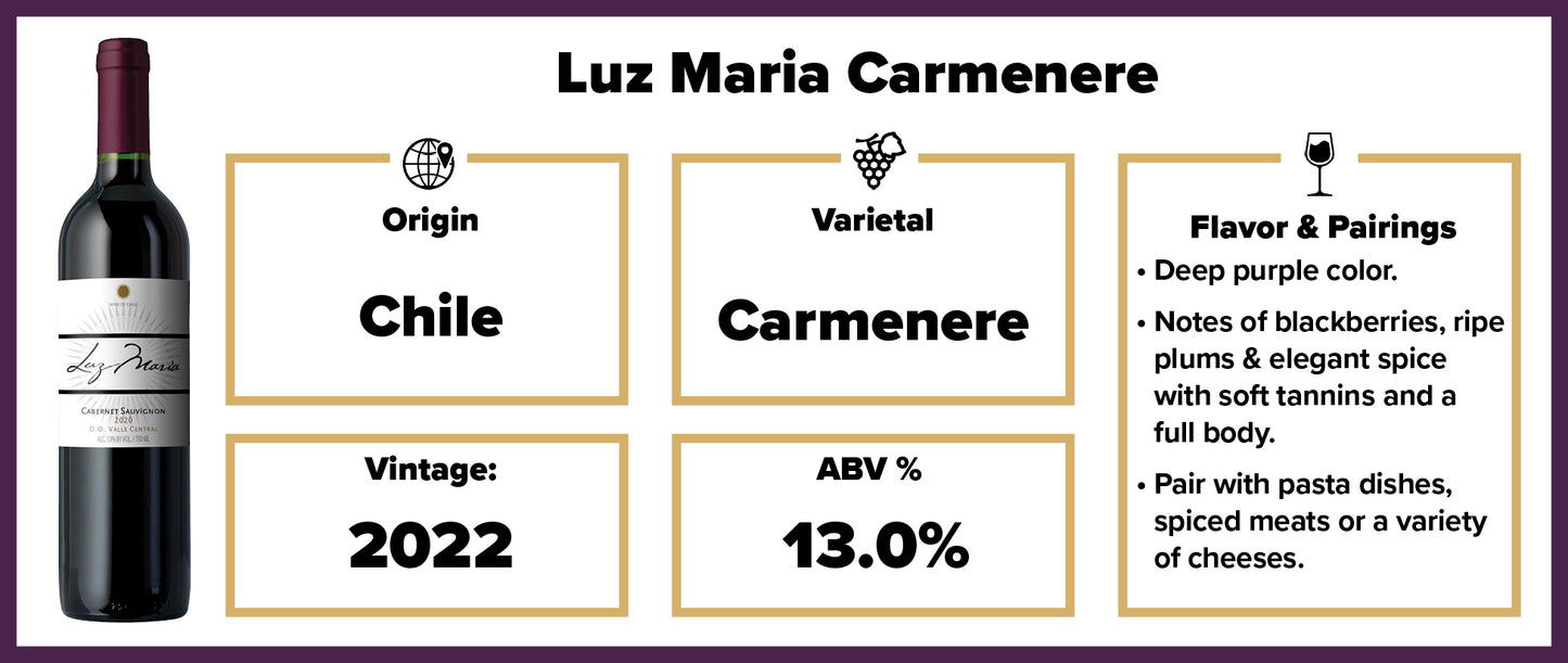 Luz Maria Carmenere 2022