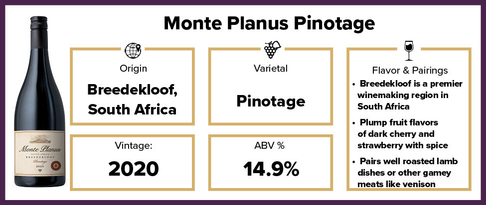 Monte Planus Pinotage 2020