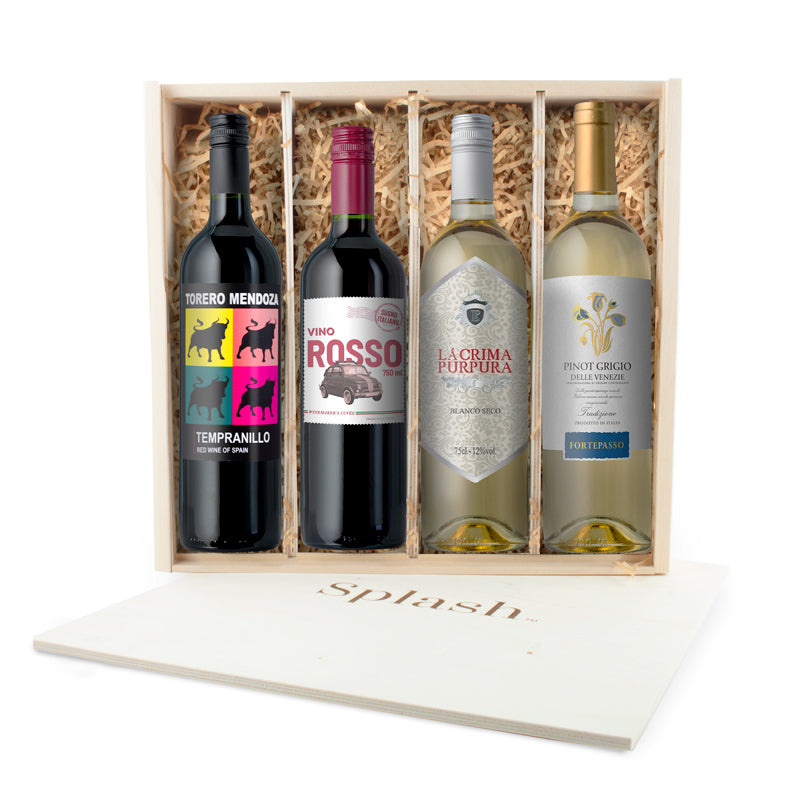 DISCOVERY: Splash Wines Wooden 4-Pack Gift Box