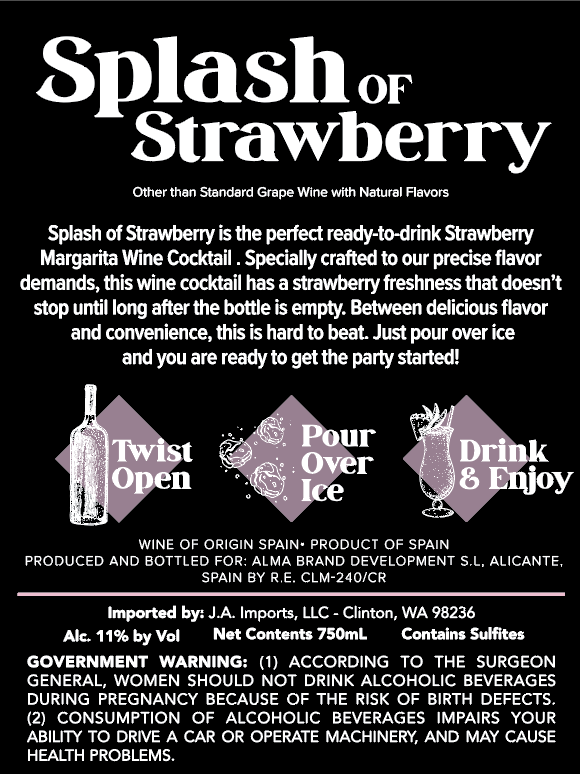 Splash of Strawberry - Wine Cocktail BP