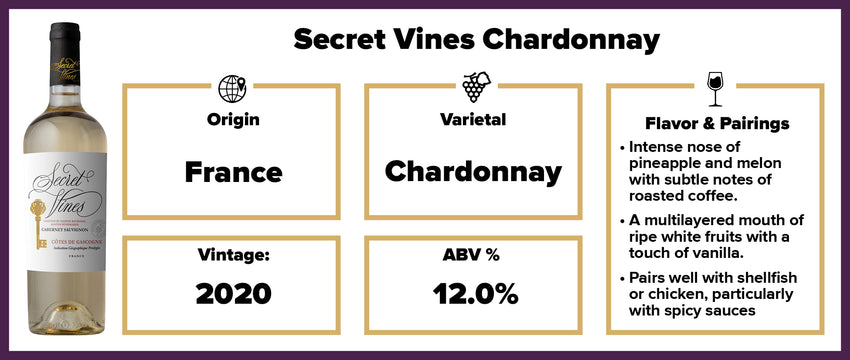 Secret Vines Chardonnay 2020