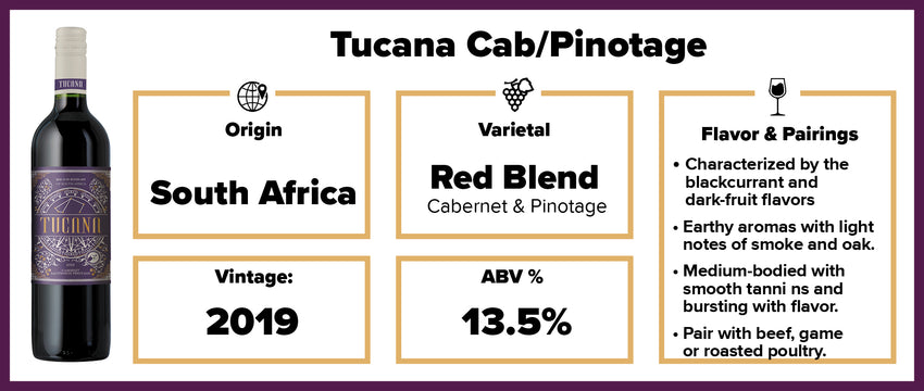 Tucana Cab/Pinotage 2019 BP