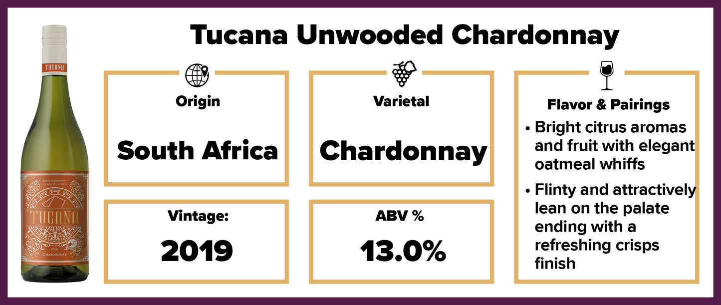 Tucana Unwooded Chardonnay 2019
